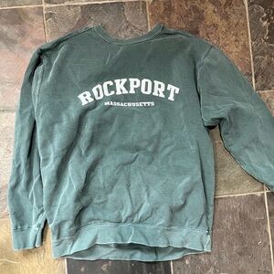 UNBRANDED: rockport ma, sweatshirt, large, green
